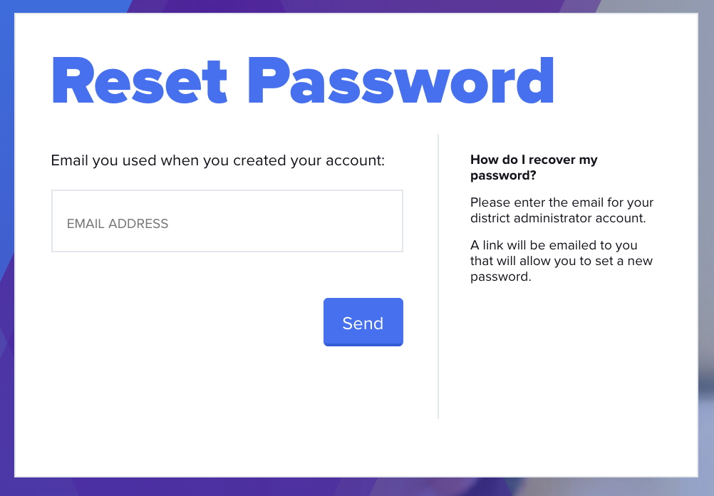 how to reset skyward password